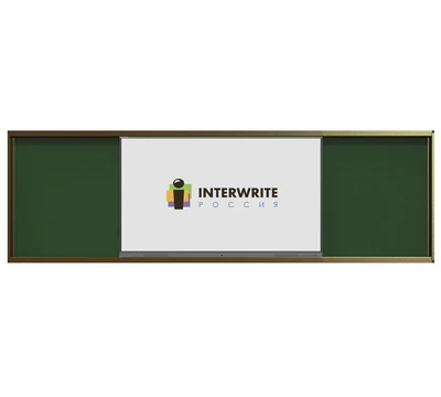 Комплект рельсовой системы с классной доской IGB1M и интерактивной панелью Interwrite 65 676147885