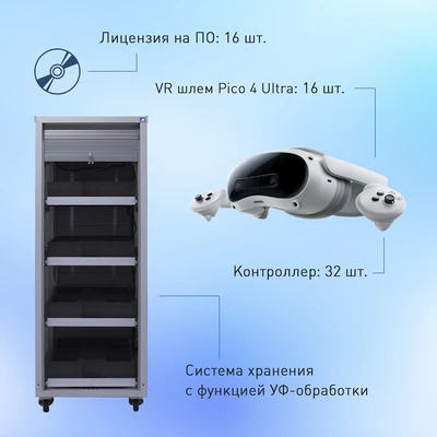 Мобильный класс виртуальной реальности EDUBLOCK PICO 4U (VR-16) 993757068