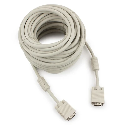 Кабель Cablexpert Premium VGA-10M-Gray, 15M/15M, 10м, серый, тройной экран, феррит.кольца 570523739