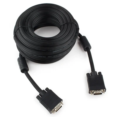 Кабель Cablexpert Premium VGA-20M-Black, 15M/15M, 20м, черн., тройной экран, феррит.кольца 1677407519