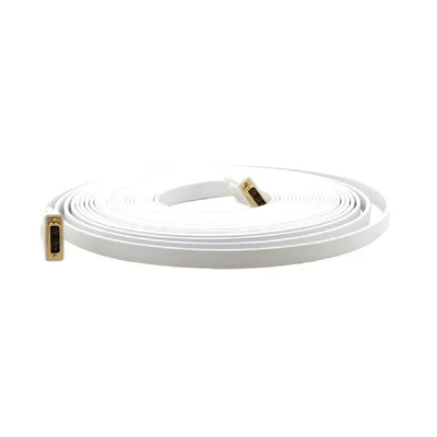 Кабель DVI-D Kramer Electronics C-DM/DM/FLAT(W)-15 single link 4.6 м (97-07070015) 625268489