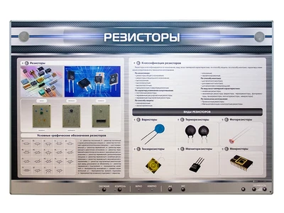 Электрифицированный стенд "Резисторы" с макетными образцами Zarnitza 1762628719