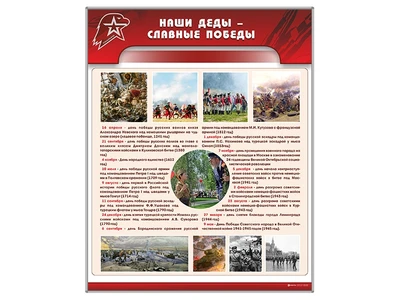 Информационный стенд "Наши деды - славные победы" Zarnitza 1847565919