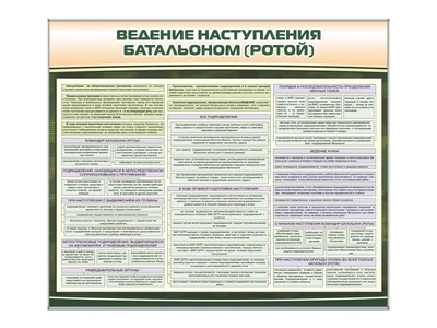 Комплект стендов "Ведение наступления батальоном (ротой)" Zarnitza 601476151