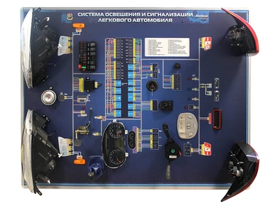 Лабораторный стенд-тренажер "Система освещения и сигнализации легкового автомобиля" (ВАЗ-2190 "Лада Гранта") Zarnitza 1697282241
