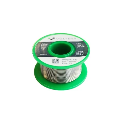 Катушка припоя Voltera (Solder Wire - Sn42Bi57Ag1, No clean/w flux, 1.0mm, 20g/roll) VOLT-1000360 1726730092