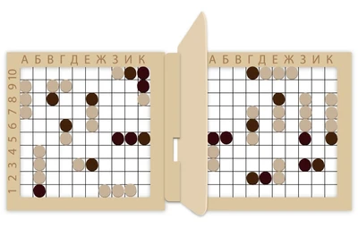 Настенная игра Pappado "Магнитный Морской бой" 1186763194