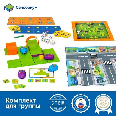 Комплект "Патриотическое воспитание" Learning Resources MS0027 Алгоритмика с РобоМышью в детском саду с 12 тематическими полями 855329555