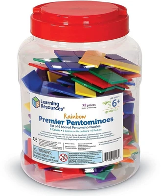 Развивающий игровой набор "Пентомино" Learning Resources LER0286-6 (72 элемента) 321086710