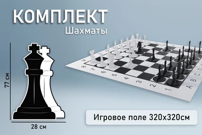 Напольная развивающая игра Pappado "Шахматы 77" 1355082390