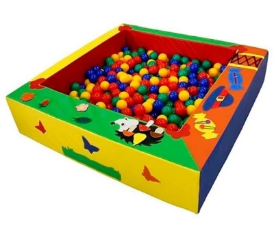 Сухой бассейн Pappado квадратный с дидактикой 130x130x30 см. 1193231876