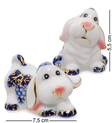 С 029 Фигурка «Две собачки» 3,5' син. (GE) 903856265