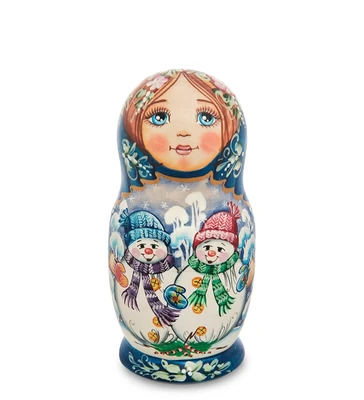 МР-16/11 Матрешка 5м «Мария со снеговиками» мал. 1235303599