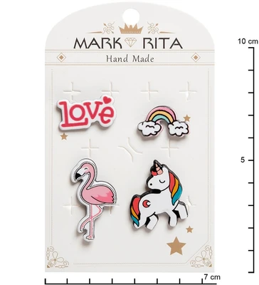 MR- 87 Н-р брошей с цанговым зажимом бабочка «Мечты» Mark Rita 1304908047
