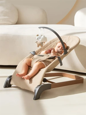 Детский шезлонг Amarobaby, Harmony, бежевый AB24-25HR/03