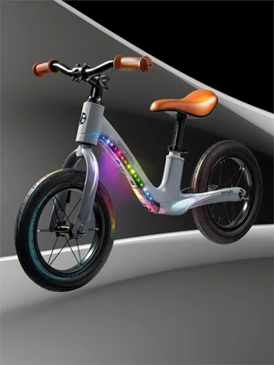 Двухколесный беговел Amarobaby Tornado, серый AB24-34NB/11
