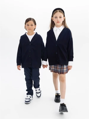 Кардиган детский Amarobaby Study Hop, синий AB-OD23-SH19/20-134