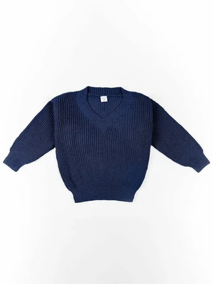 Свитер для девочки Amarobaby KNIT, синий AB-OD21-KNIT2601/20-122