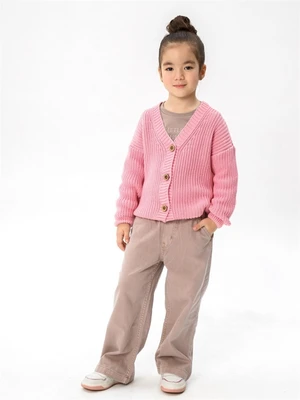 Кардиган детский Amarobaby KNIT, розовый AB-OD21-KNIT19/06-98