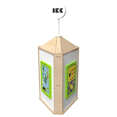 Дидактическая напольная панель IKC Play Tower White Woody 2096025533