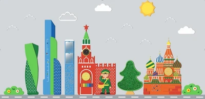 Комплект декоративно-развивающих панелей Pappado "Москва - кремль" 194954941