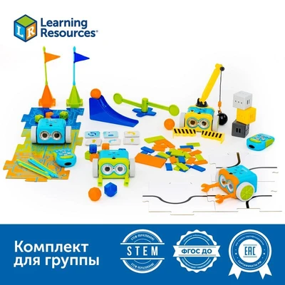 Комплект для группы "Безэкранное программирование с Роботом Ботли" Learning Resources MS0030 1531323436