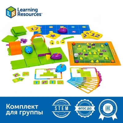 Комплект для группы "Алгоритмика с РобоМышью в детском саду" Learning Resources MS0020 784031572