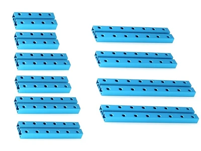 Ресурсный набор коротких металлических планок Short Beam 0824 Robot Pack-Blue 95000 1637438124
