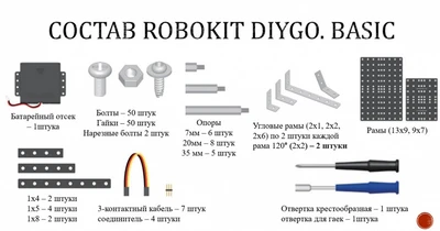 Робототехнический конструктор Robo kit DIY GO Базовый 310219792