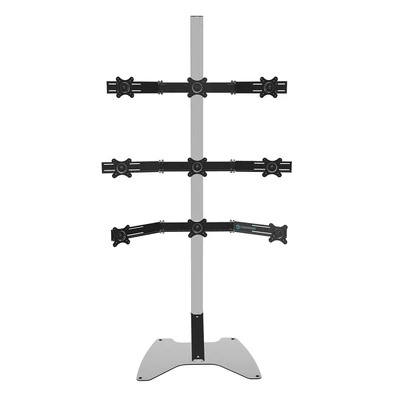 Напольная стойка на 9 мониторов ONKRON FSPRO1L-33 Silver для размера 15"-28" 1717245290