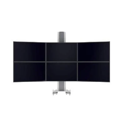 Мобильная напольная стойка для 6-ти мониторов SMS Multi Control 2xTriple Clamp для размера 19-24” 877319255