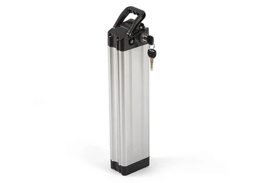 Корпус АКБ прямоугольный 75*115*385mm 36V silver (2 контакта) 977727157