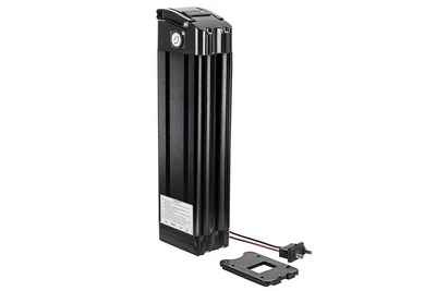 Корпус АКБ прямоугольный 75*115*385mm 36V black (2 контакта) 1923924524