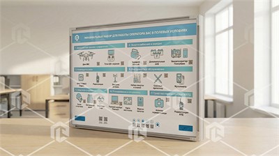 Интерактивный стенд-планшет «БАС - Минимальный набор для работы оператора в полевых условиях» 506110810