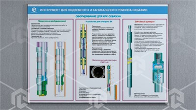 Стенд-планшет «Инструмент для подземного и капитального ремонта скважин» 1435293894
