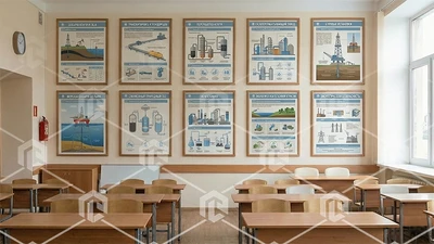Комплект настенных плакатов "Нефть и газ" 979787431