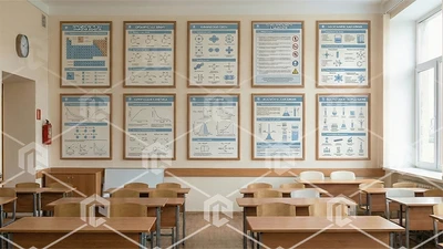 Комплект настенных плакатов "Химия" 1869422475
