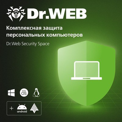 Доктор Веб Dr.Web Security Space (продление для мобильных устройств на 1 год), на 4 устройства 347686048