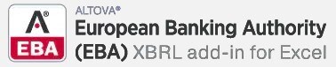 Altova® European Banking Authority, EBA 2026 Basic Edition XBRL Add-in for Excel (лицензия), Installed Users (1 пользователь) 297918948