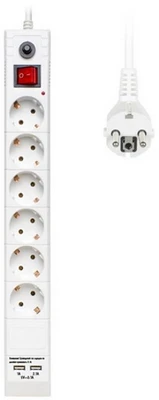 Сетевой фильтр Buro BU-SP3_USB_2A-W 1631791339