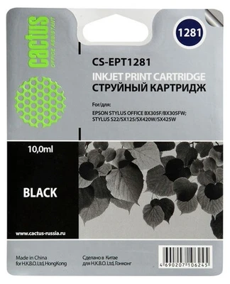 Картридж черный Cactus CS-EPT1281 1958931878