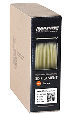 PA66 GF-30 пластик Filamentarno Натуральный 1,75 мм (750 г) 624644426