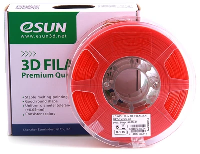 PLA Plus пластик ESUN Red Красный 1,75 мм (1кг) 144995760
