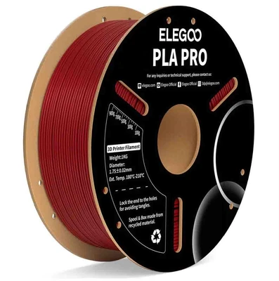 PLA Pro пластик Elegoo Burgundy Red Красный 1,75 мм (1 кг) 1311612025