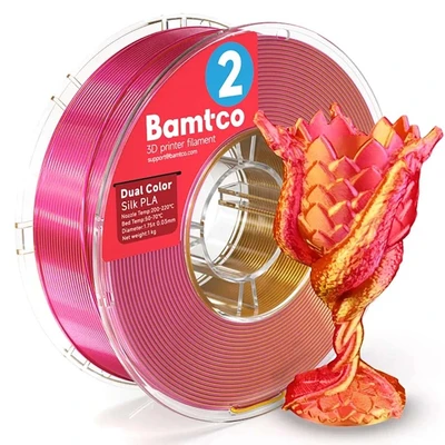 PLA Silc пластик Bamtco Dual Color Red-Gold (1кг) 36154102