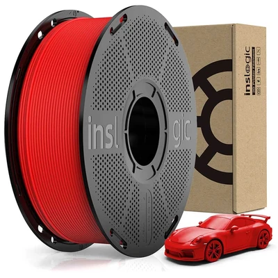 PLA Matte пластик Inslogic Red Красный 1,75 мм (1 кг) 186966094