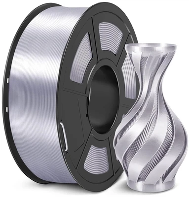 PLA Plus пластик Sunlu Silk Silver 1,75 мм (1кг) 1283869494