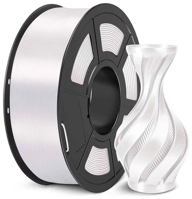 PLA+ пластик Sunlu Silk White 1,75 мм (1кг) 1513211556