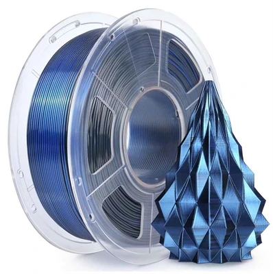 PLA пластик Sunlu Silk Dual Color Black Blue 1,75 мм (1кг) 939415421
