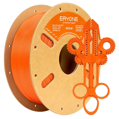 PETG Fiberglass пластик ERYONE Orange Оранжевый 1,75 мм (1кг) 900225516